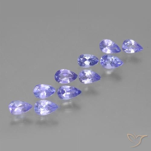 2.22 ct Violet Tanzanite, 4.9 x 3.1 mm Pear Cut From Tanzania, Photo A