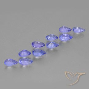 Tanzanite Gemstones in 4.9 x 3.1 mm Size for Sale, Tanzanite Stones in Violet Color