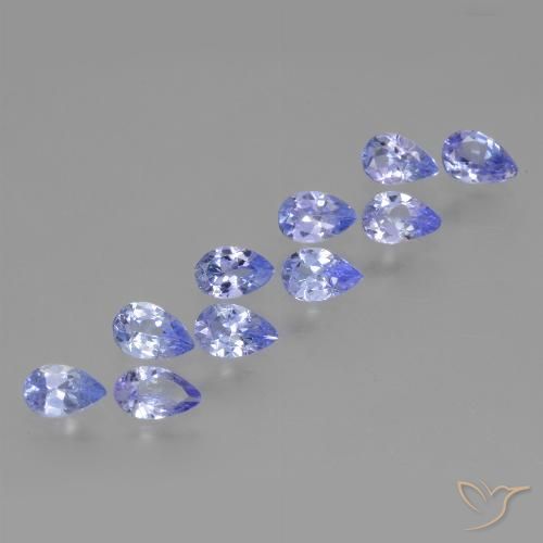 2.06ctw Natural Violet Blue Tanzanite, Pear Shape, VS