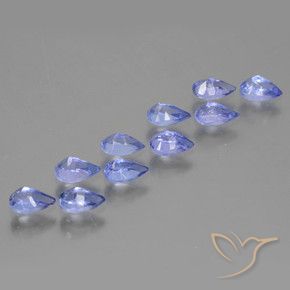 Tanzanite Gemstones in 5.1 x 3.2 mm Size for Sale, Tanzanite Stones in Deep Blue Color