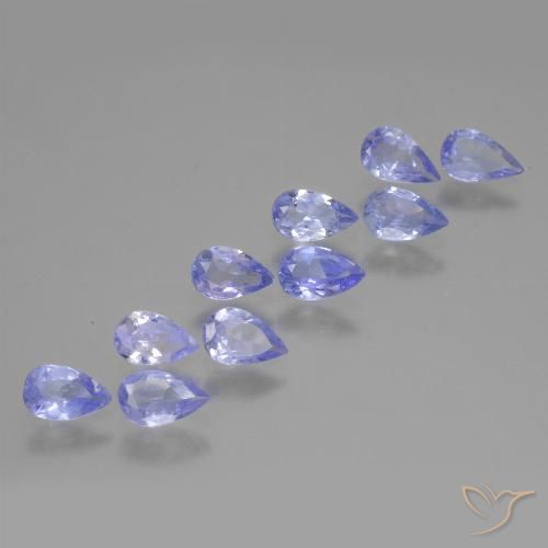 2.19ctw Natural Violet Blue Tanzanite, Pear Shape, VS
