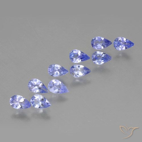 1.90ctw Natural Violet Blue Tanzanite, Pear Shape, VS