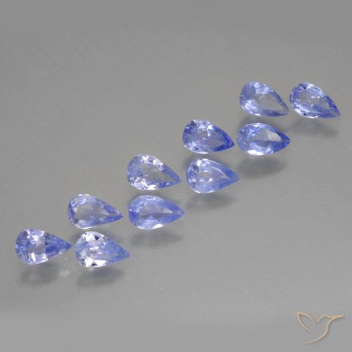 1.82ctw Natural Violet Blue Tanzanite, Pear Shape, VS