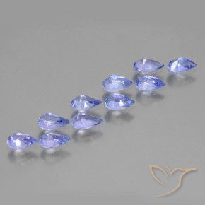 Tanzanite Gemstones in 5 x 3 mm (calibrated) Size for Sale, Tanzanite Stones in Medium Blue Color