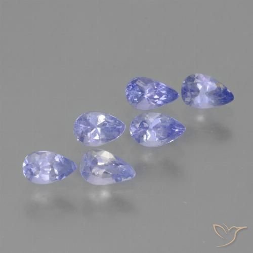 1.55ctw Natural Medium Blue Tanzanite, Pear Shape, VS