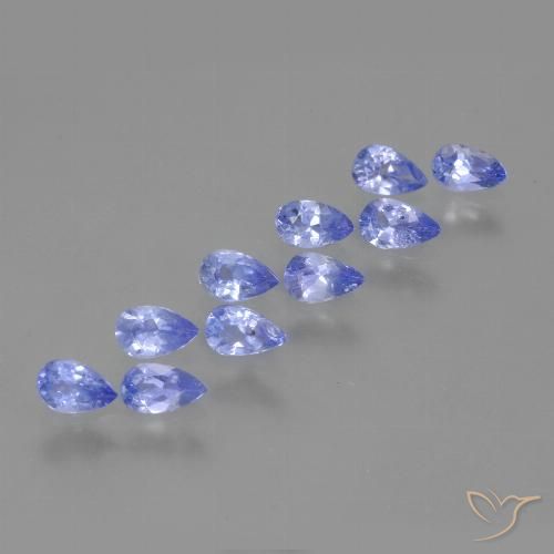 1.85ctw Natural Medium Blue Tanzanite, Pear Shape, VS