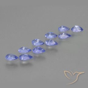 Tanzanite Gemstones in 5 x 3 mm (calibrated) Size for Sale, Tanzanite Stones in Medium Blue Color