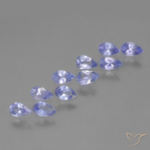 2.01 ct Violet Tanzanite, 4.9 x 2.9 mm Pear Cut From Tanzania, Photo A