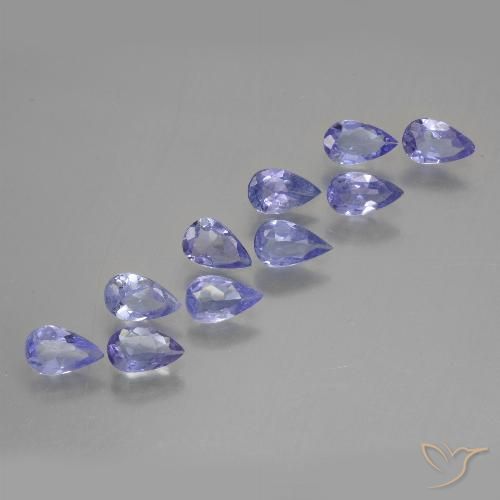 1.80ctw Natural Royal Violet Tanzanite, Pear Shape, VS