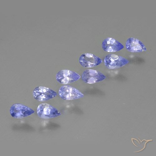 2.21 ct Violet Tanzanite, 5.1 x 3.1 mm Pear Cut From Tanzania, Photo A
