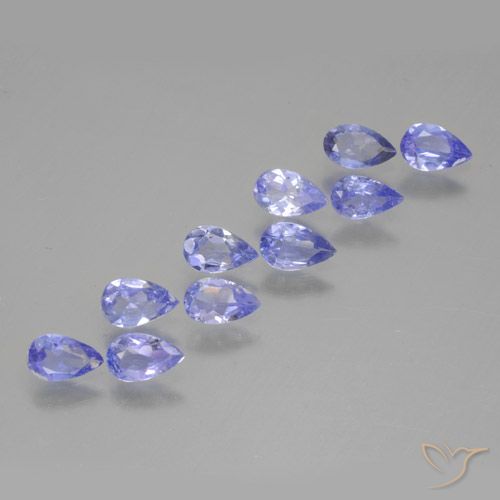 1.81 ct Violet Tanzanite, 5 x 3 mm Pear Cut From Tanzania, Photo A