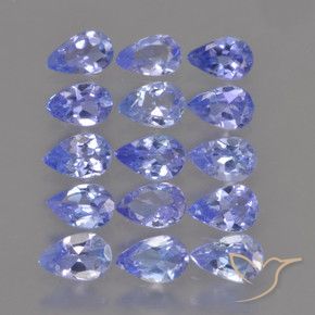 2.41 ctw Blue Tanzanite Stones, Natural Tanzanite in Pear Facet Shape for Sale