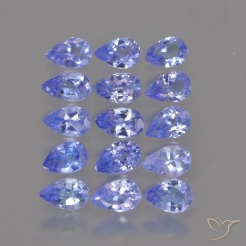 2.60ctw Natural Deep Blue Tanzanite, Pear Shape, VS
