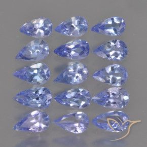 2.48 ctw Blue Tanzanite Stones, Natural Tanzanite in Pear Facet Shape for Sale