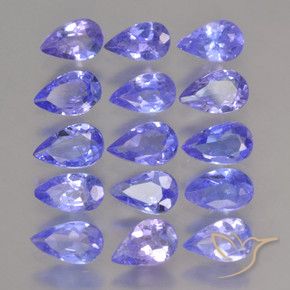2.70 ctw Blue Tanzanite Stones, Natural Tanzanite in Pear Facet Shape for Sale