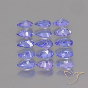 Tanzanite Gemstones in 4.7 x 3 mm Size for Sale, Tanzanite Stones in Intense Violet Blue Color