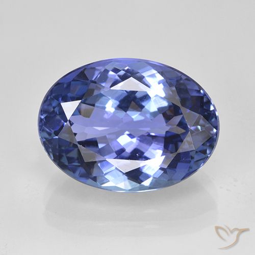 6,82 ct blauer Tansanit, 13,7 x 10,1 mm Ovalschliff aus Tansania, Photo A