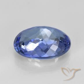 Tanzanite Gemstone in 14 x 10 mm (calibrated) Size for Sale, Tanzanite Stone in Medium Navy Blue Color