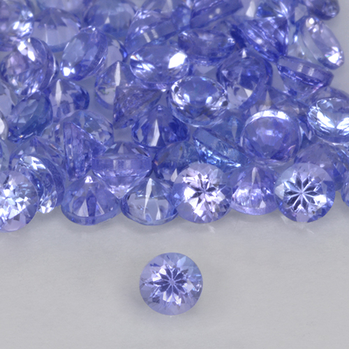 0.15 ct Blue Tanzanite Gemstone, Tanzanite Gem in Diamond-Cut Shape for Sale.