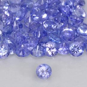 0.15 ct Blue Tanzanite Stone, Natural Tanzanite in Diamond-Cut Shape for Sale