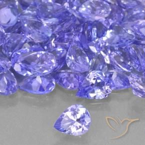 48.26 ctw Blue Tanzanite Stones, Natural Tanzanite in Pear Facet Shape for Sale