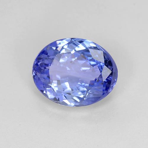 2.66 ct Blue Tanzanite Stone, Natural Tanzanite in Oval Facet Shape for Sale