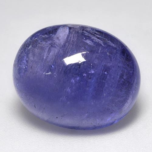 17.96 ct Blue Tanzanite Gemstone, Tanzanite Gem in Oval Cabochon Shape for Sale.