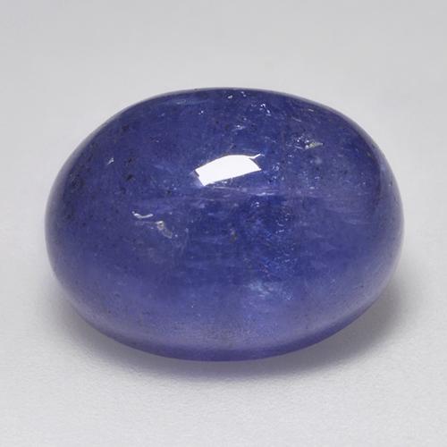 Фиолетово-синий Танзанит Камень - 17.4ct Овал Кабошон (ID: 522811)