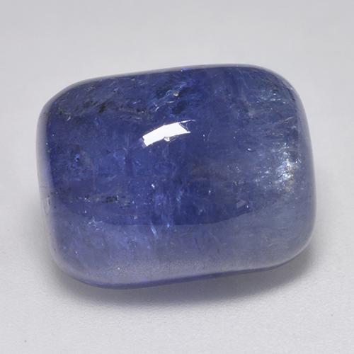 Medium Navy Blue Tanzanite Gem - 18.3ct Cushion Cabochon (ID: 522814)