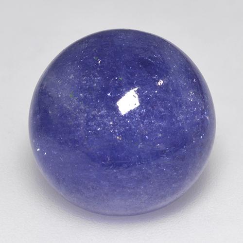 Violet Blue Tanzanite Gem - 24.8ct Round Cabochon (ID: 522818)