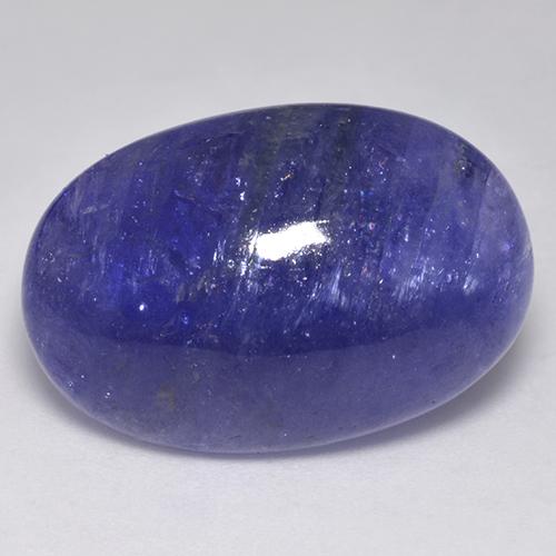 Deep Purple Tanzanite Gem - 33.5ct Oval Cabochon (ID: 523415)