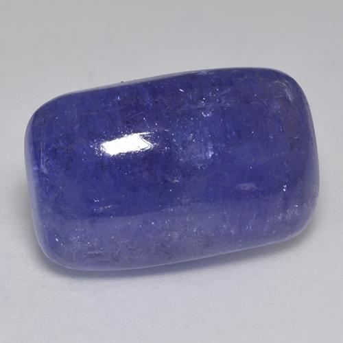 Dark Blue Tanzanite Gem - 25.5ct Cushion Cabochon (ID: 523421)