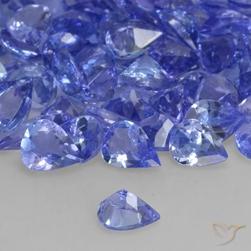 Tanzanite Gemstones in 5 x 4 mm (calibrated) Size for Sale, Tanzanite Stones in Medium Blue Color