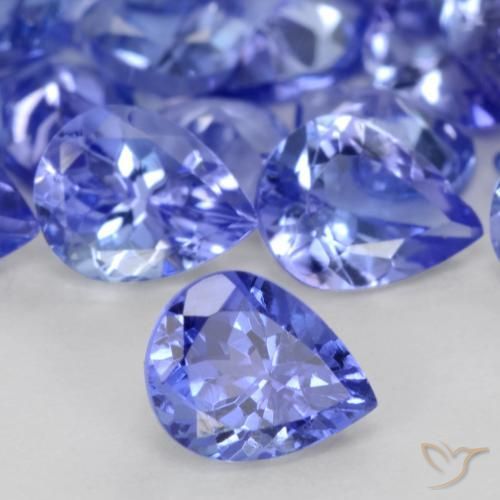 117.91 ctw Blue Tanzanite Stones, Natural Tanzanite in Pear Facet Shape for Sale