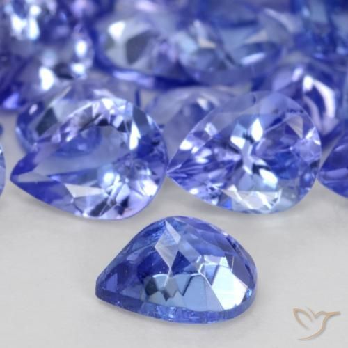Tanzanite Gemstones in 5 x 4 mm (calibrated) Size for Sale, Tanzanite Stones in Intense Blue Color