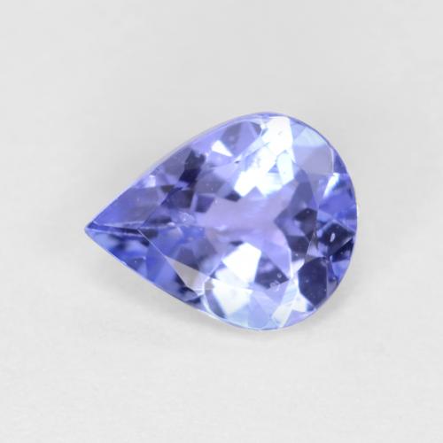 Azul violeta intenso Tanzanita Gema - 0.5ct Corte en forma de pera (ID: 549130)