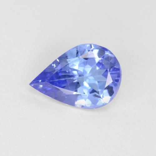 Electric Blue Танзанит Камень - 0.5ct Фасетная Груша (ID: 549133)