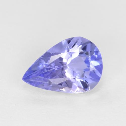 Violet Blue Tanzanite Gem - 0.5ct Pear Facet (ID: 550528)