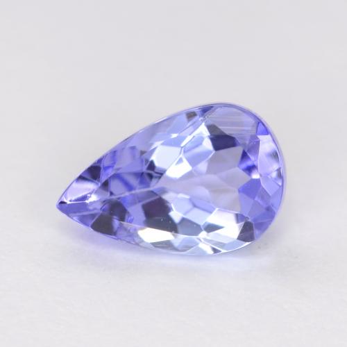 Violeta Tanzanita Gema - 0.5ct Corte en forma de pera (ID: 550533)