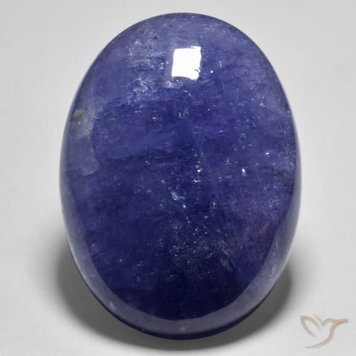55,91 ct blauer Tansanit, 29,5 x 22 mm Ovalschliff aus Tansania, Photo A