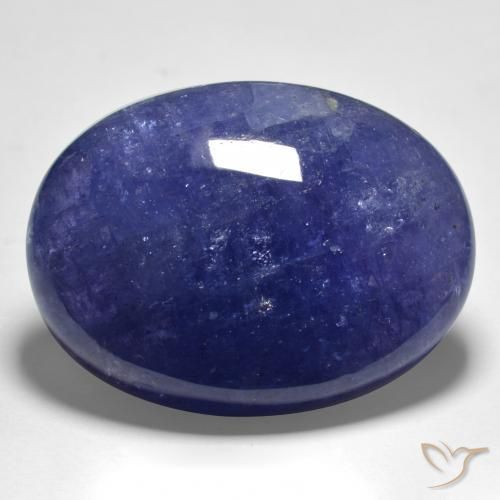 55.91 ct Blue Tanzanite Stone, Natural Tanzanite in Oval Cabochon Shape for Sale