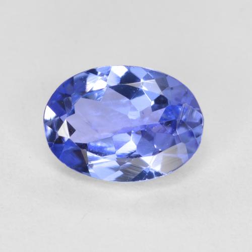 Electric Blue Танзанит Камень - 0.6ct Фасетный Овал (ID: 556541)