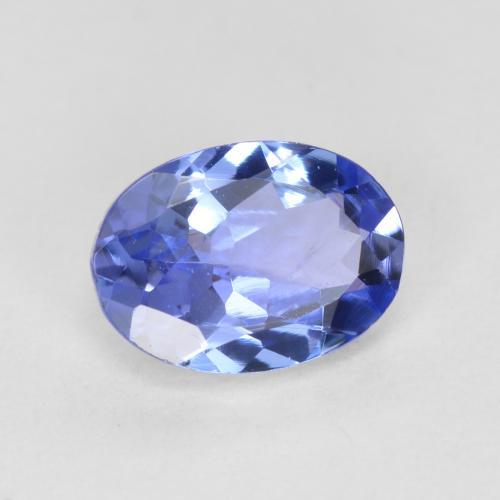 0.62 ct Blue Tanzanite Stone, Natural Tanzanite in Oval Facet Shape for Sale