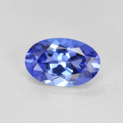 Blau Tansanit Edelstein - 0.6ct Oval facettiert (ID: 556551)