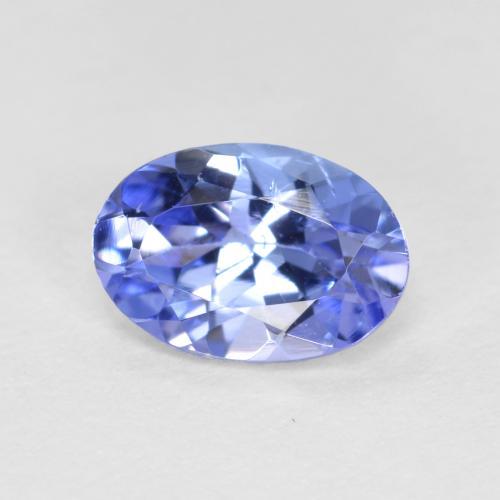 0.62 ct Blue Tanzanite Stone, Natural Tanzanite in Oval Facet Shape for Sale