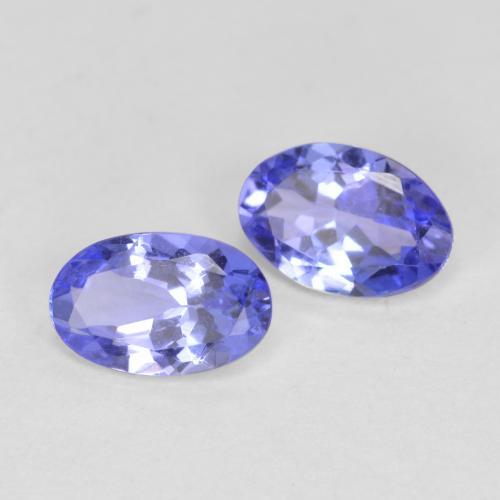 1.02 ctw Blue Tanzanite Stones, Natural Tanzanite in Oval Facet Shape for Sale