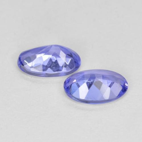 Tanzanite Gemstones in 6.4 x 4.1 mm Size for Sale, Tanzanite Stones in Intense Violet Blue Color