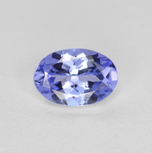 Deep Blue Tanzanite Gem - 0.6ct Oval Facet (ID: 557003)