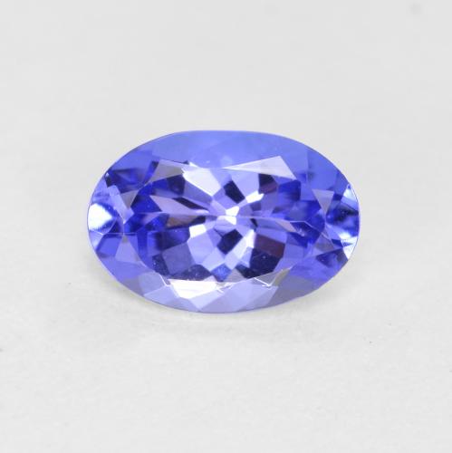 Фиолетово-синий Танзанит Камень - 0.6ct Фасетный Овал (ID: 557014)