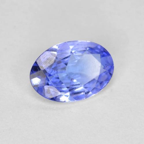 0.45 ct Blue Tanzanite Stone, Natural Tanzanite in Oval Facet Shape for Sale
